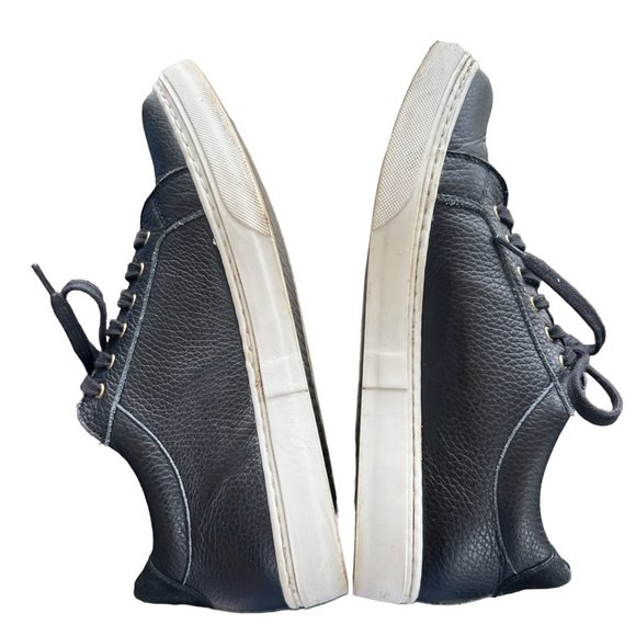 Sarah Flint The Perfect Sneaker Black Leather Lace-up Pointed Toe Size 39 US 8.5 - Picture 5 of 11